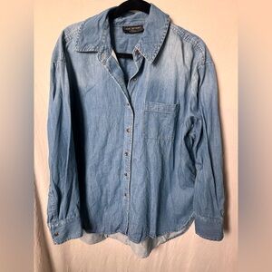 Lane Bryant Light Blue Denim Shirt